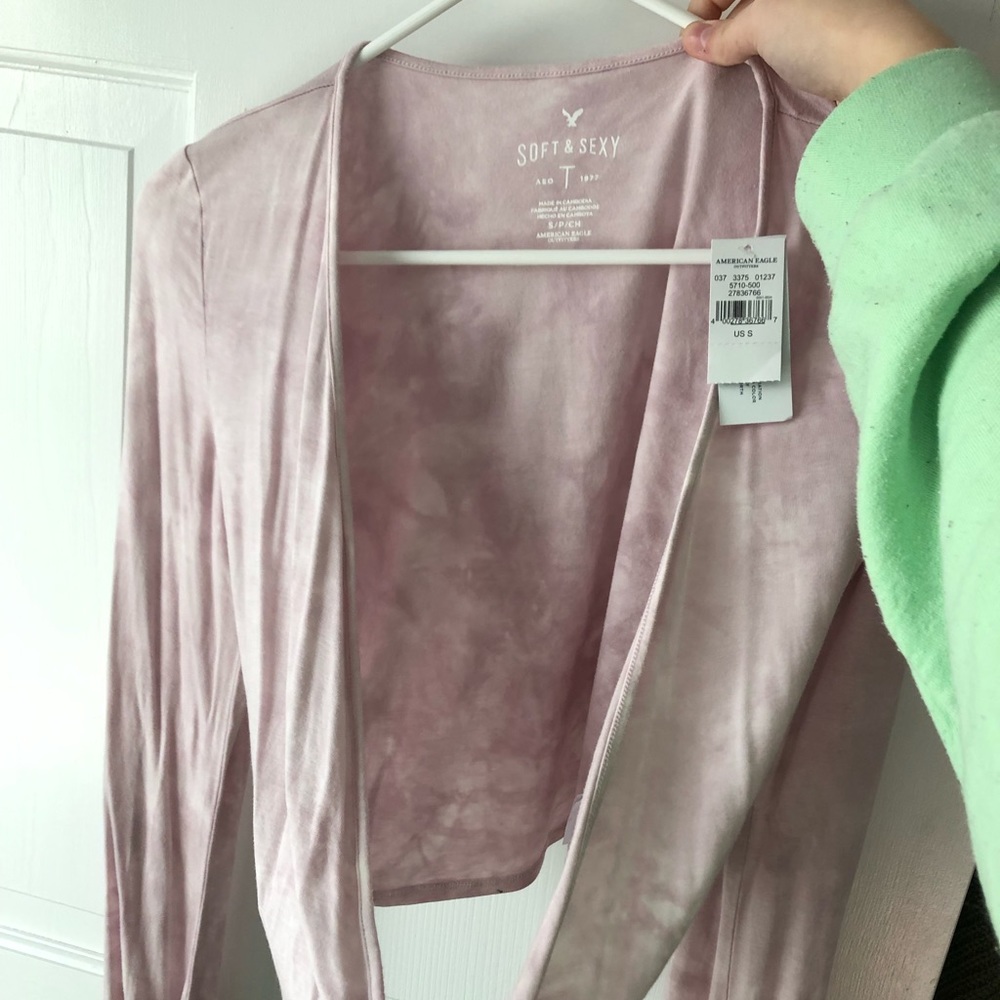 american eagle wrap crop top